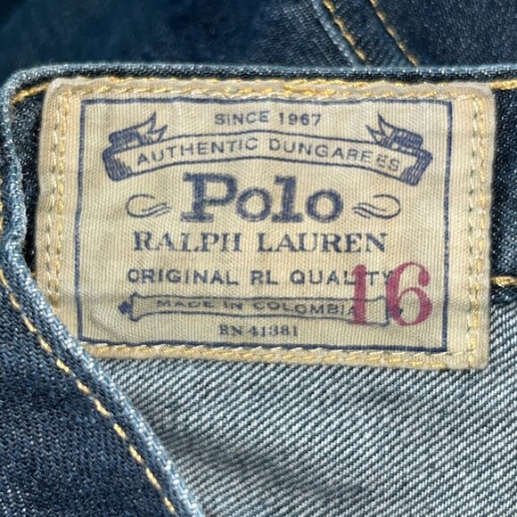 POLO RALPH LAUREN BOYS BLUE JEANS - SIZE 16 SLIM - EXCELLENT / LIKE NEW - Picture 9 of 16